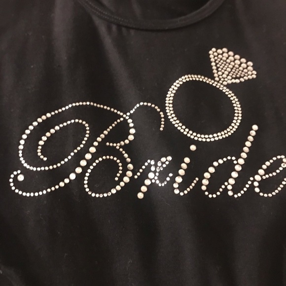 Rhinestone studded bride tank - Picture 5 of 5